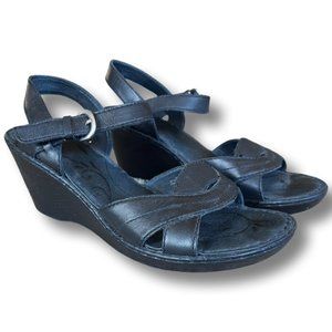 Born Black Leather Sandal